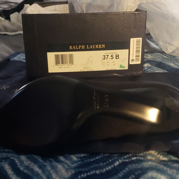 Armissa Goat -Suede Pump Purple Label  Size 7.5 U.S. Black main image 0